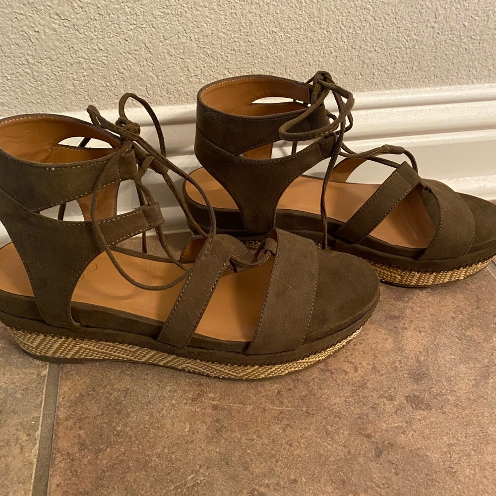 Franco Sartos strapy platform sandals